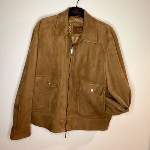 Emporio Armani Light Brown Suede Jacket